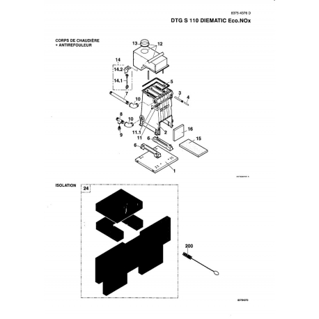 Thermostat antirefoulement DE DIETRICH réf : 83758999