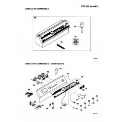 Thermomètre plat GM DE DIETRICH réf : 95365157