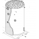 Corps de chauffe + Calorifuge/joints HV32 Mixte/C.S 96.38->00.13  Frisquet réf : 405971