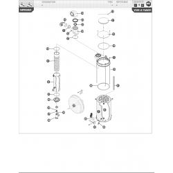 Fond condenseur + siphon CD25/32 FRISQUET réf : F3AA40956