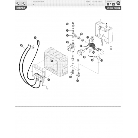 Boîtier électronique Visio SAV 11.50-> FRISQUET réf : F3AA41251