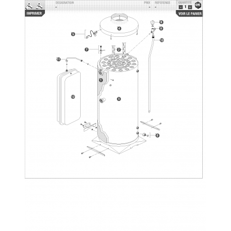 Coupe tirage 300x125 (23kW) FRISQUET réf : 405143