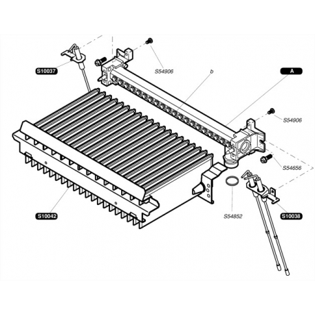 Rampe équipée G20 SAUNIER DUVAL réf : S1003900